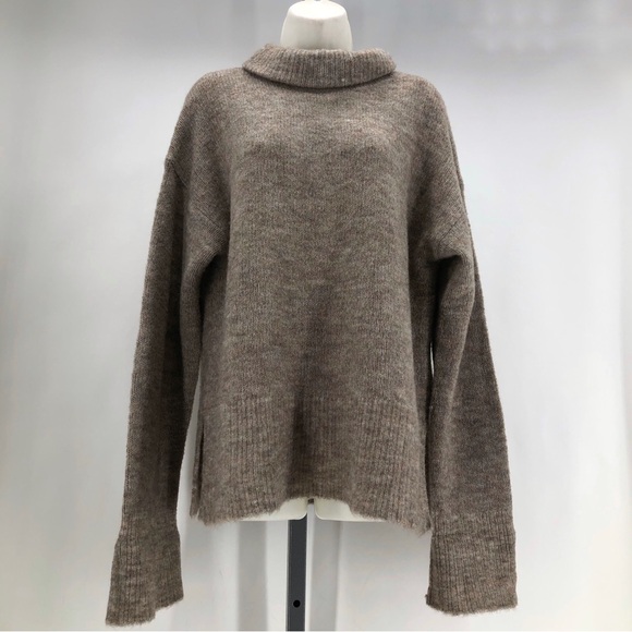Part Two New with Tags Designer Long Sleeve Turtle Neck Brown Sweater Size S